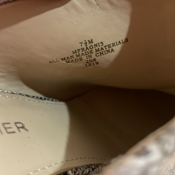 Marc Fisher faux snake skin mules - Picture 2 of 9